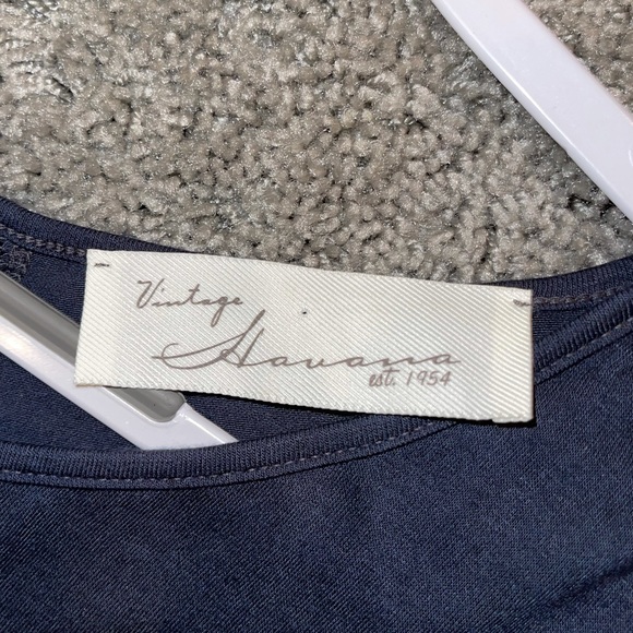 Vintage Havana ombré long bell sleeve fringe open back - Picture 3 of 4